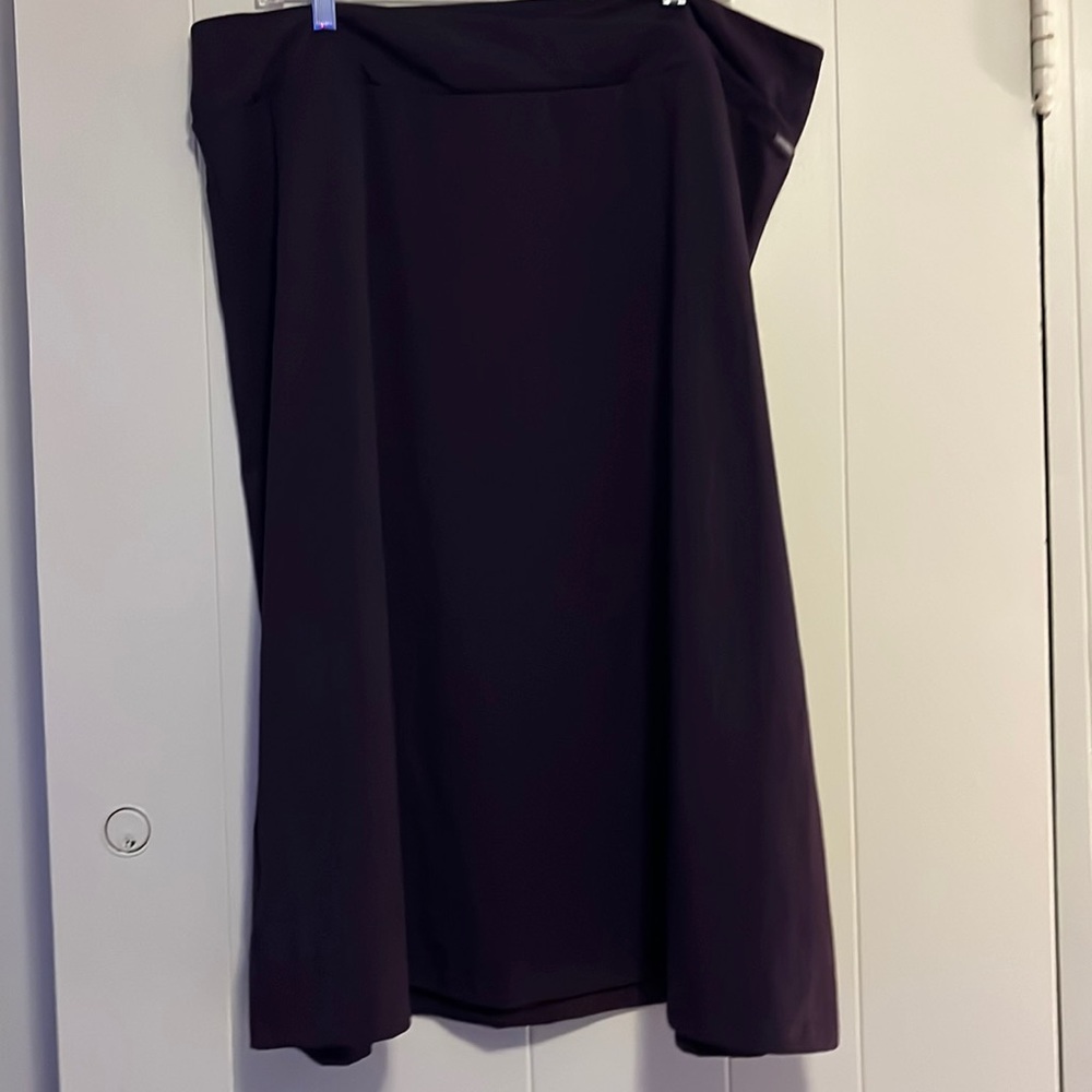 Eddie Bauer purple/eggplant knit skirt - XL